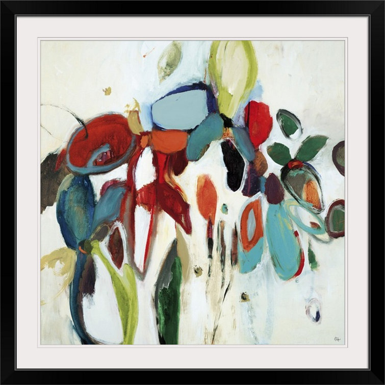 Wade Logan® Hymera Floral Hints by Lisa Ridgers Print & Reviews Wayfair